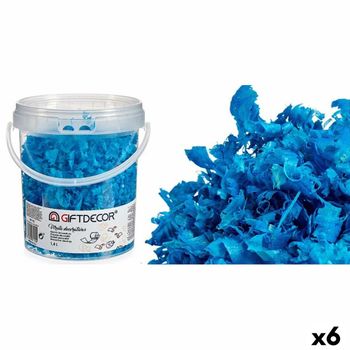 Viruta Decorativa 1,4 L Azul Claro (6 Unidades)