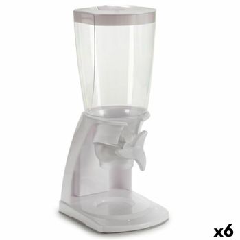 Dispensador Para Cereales Blanco Polipropileno 16 X 40 X 20 Cm (6 Unidades)