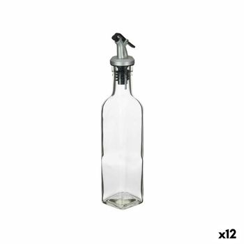 Aceitera Transparente Vidrio Acero 250 Ml (12 Unidades)