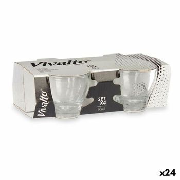 Tazas Para Café Set De 4 Especial Solo $45.00 Cristal Heritage De