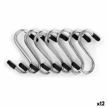 Gancho Para Colgar Set Plateado Metal 4,7 Cm (12 Unidades)