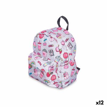 Mochila Escolar 28 X 12 X 22 Cm Pincello - Multicolor