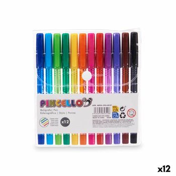 Set De Bolígrafos Multicolor (12 Unidades)