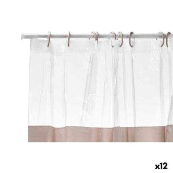 Colgador para la Ducha 28 x 60 x 14 cm Beige Metal Plástico (6 Unidades) 