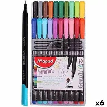 Set De Rotuladores Maped Graph´peps Classic Multicolor (6 Unidades)