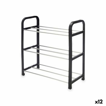 Estante Para Zapatos Con 5 Niveles, Madera Y Metal Negro Torre - L66 Cm - L  66 X A 25 X H 87 Cm con Ofertas en Carrefour