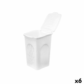 Cesto Para La Ropa Sucia Stefanplast Blanco Plástico 50 L 37 X 56 X 39 Cm (6 Unidades)