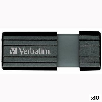 Memoria Usb Verbatim Pinstripe Negro 32 Gb