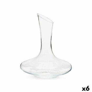 Decantador De Vino Transparente Vidrio 1,8 L (6 Unidades)