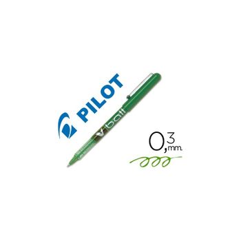 Rotulador Pilot Roller V-ball Verde 05 Mm 12 Unidades