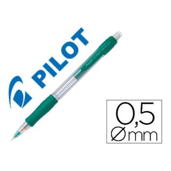 Portaminas Pilot Super Grip Verde 0,5 Mm Sujecion De Caucho (pack De 12)