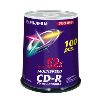 Fujifilm Cd-r 700mb 52x 100-spindle 100 Pz