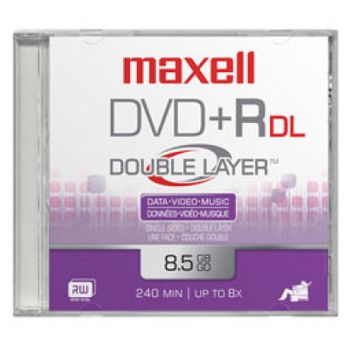 Maxell Dvd 8,5 Gb. Grabable. Doble Capa. Tarrina 10 Unidades. 4x