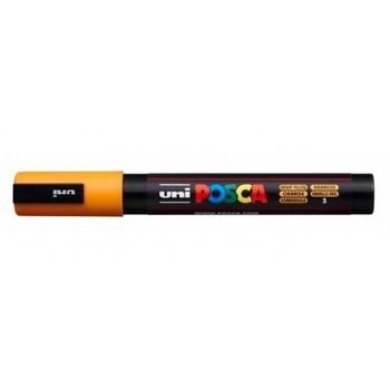 Uniball Marcador Posca Pc-5m Naranja Medio -12u-