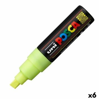 Marcador Posca Pc-8k Fluor Amarillo (6 Unidades)