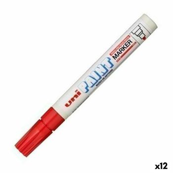 Rotulador Permanente Uni-ball Px-20 Rojo (12 Unidades)