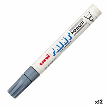 Rotulador Permanente Uni-ball Px-20 Gris (12 Unidades)