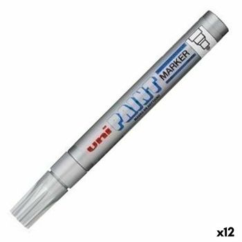 Rotulador Permanente Uni-ball Px-20 Plateado 2,8 Mm (12 Unidades)