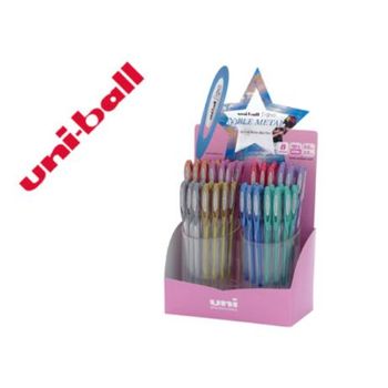 Boligrafo Uni Ball Um-120 Signo 0,7 Mm Tinta Gel Expositor De 48 Colores Met