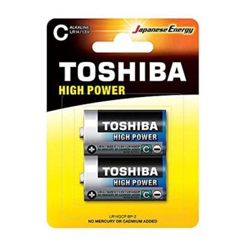 Pack De 2 Pilas C 2 Toshiba Lr14/ 1.5v/ Alcalinas