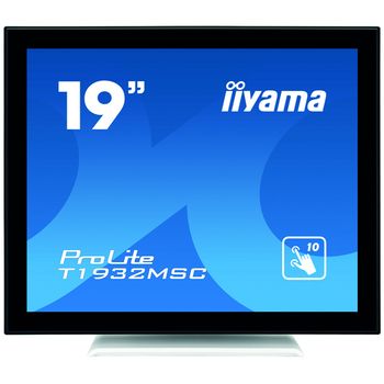Iiyama Prolite T1932msc-w5ag Pantalla Para Pc 48,3 Cm (19") 1280 X 1024 Pixeles Led Pantalla Táctil Multi-usuario Negro, Blanco