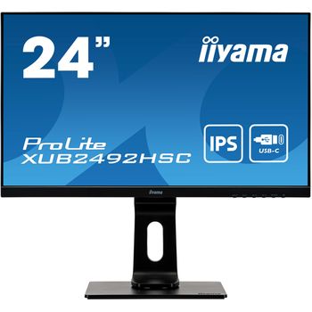 Iiyama Prolite Xub2492hsc-b1 Pantalla Para Pc 60,5 Cm (23.8") 1920 X 1080 Pixeles Full Hd Lcd Negro