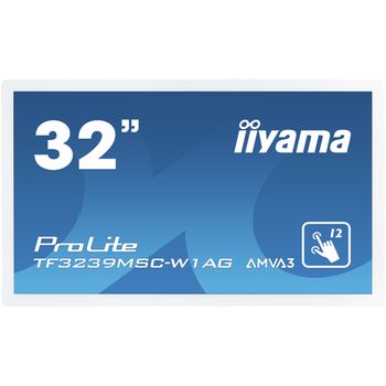Iiyama Prolite Tf3239msc-w1ag Monitor Pantalla Tã¡ctil 80 Cm (31.5") 1920 X 1080 Pixeles Multi-touch Multi-usuario Blanco