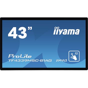 Iiyama Prolite Tf4339msc-b1ag Pantalla Para Pc 109,2 Cm (43") 1920 X 1080 Pixeles Full Hd Led Pantalla Táctil Multi-usuario Negro