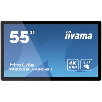 Iiyama Prolite Tf5539uhsc-b1ag Pantalla Para Pc 139,7 Cm (55") 3840 X 2160 Pixeles 4k Ultra Hd Led Pantalla Táctil Multi-usuario Negro