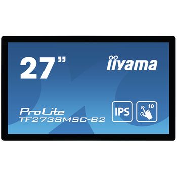 Iiyama Prolite Tf2738msc-b2 Pantalla Para Pc 68,6 Cm (27") 1920 X 1080 Pixeles Full Hd Led Pantalla Táctil Multi-usuario Negro