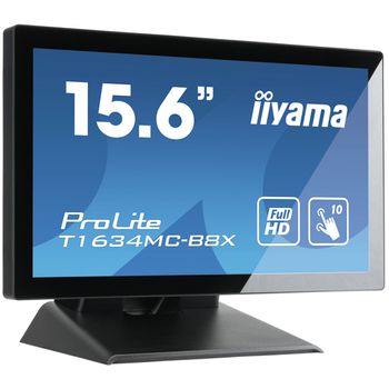 Iiyama Prolite T1634mc-b8x Pantalla Para Pc 39,6 Cm (15.6") 1920 X 1080 Pixeles Full Hd Led Pantalla Táctil Multi-usuario Negro