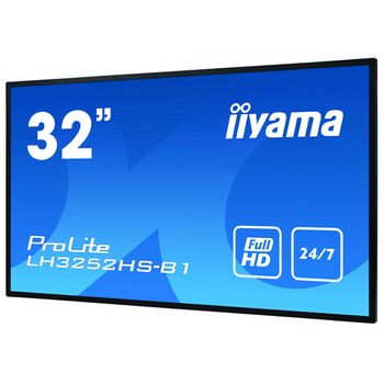 Iiyama Lh3252hs-b1 Pantalla De Señalización Pantalla Plana Para Señalización Digital 80 Cm (31.5") Ips 400 Cd / M² Full Hd Negro Procesador Incorporado Android 8.0