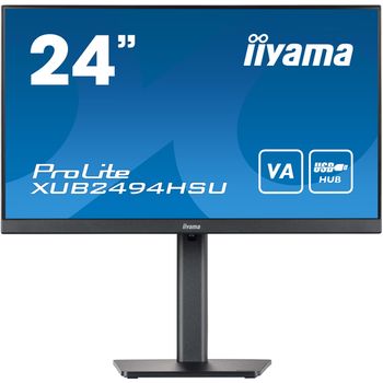 Iiyama Prolite Xub2494hsu-b2 Pantalla Para Pc 60,5 Cm (23.8") 1920 X 1080 Pixeles Full Hd Led Negro