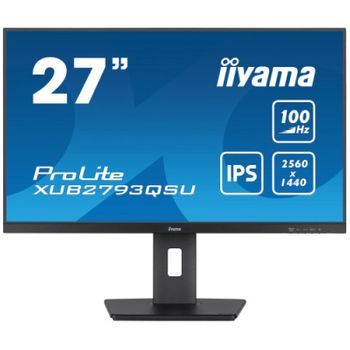 Iiyama Prolite Xub2793qsu-b6 Led Display 68,6 Cm (27") 2560 X 1440 Pixeles Quad Hd Negro