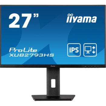 Iiyama Prolite Xub2793hs-b6 Led Display 6,86 Cm (2.7") 1920 X 1080 Pixeles Full Hd Negro