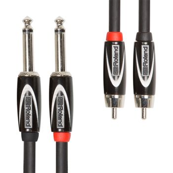 Roland Rcc-10-2r28 Black 2 X Rca - 2 X Jack 3m