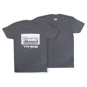 Tr-909 Crew T-shirt Sm Charcoal