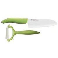 Kyocera Set Blister Cuchillo 140+pelador, Verde