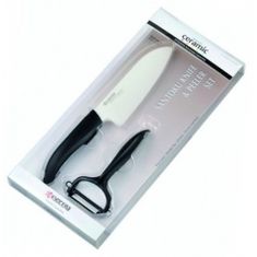 Kyocera Set Blister Cuchillo 14+pelador, Negro