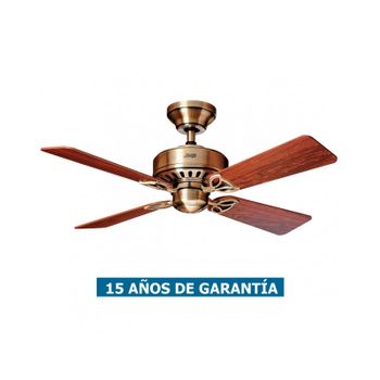 Ventilador De Techo Hunter 24174 Bayport 107 Roble Claro O Palisandro / Latón Antiguo