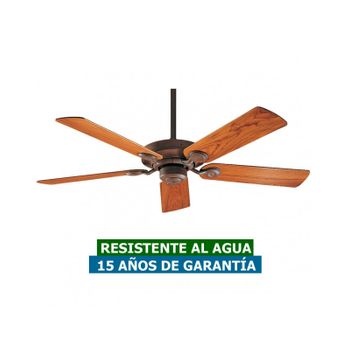 Ventilador De Techo Para Exterior Ipx4 Hunter 24324 Outdoor Elements Teca / Ladrillo