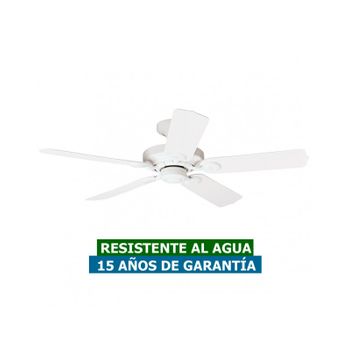 Ventilador De Techo Para Exterior Ipx4 Hunter 24326 Outdoor Elements Blanco / Blanco