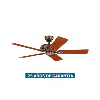 Ventilador De Techo Hunter Savoy 24525 Cereza Gastada O Caoba / Bronce Ámbar