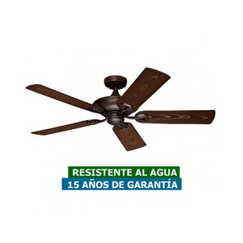 Ventilador De Techo Para Exterior Ipx3 Hunter 50555 Maribel Nogal/ Nuevo Bronce