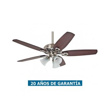 Ventilador De Techo Con Luz Hunter 50561 Builder Plus 132 Cereza O Nogal / Cromado