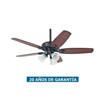 Ventilador De Techo Con Luz Hunter 50562 Builder Plus 132 Cereza O Nogal / Bronce