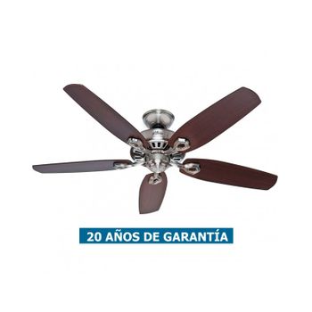 Ventilador De Techo Hunter 50566 Builder Elite 132 Cereza Brasileña O Arce / Cromado