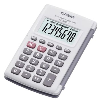 Calculadora Casio Hl-820lv-we Gris Resina (10 X 6 Cm)