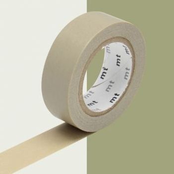 Cinta Adhesiva Decorativa Unicolor - Beige - 1,5 Cm X 7 M