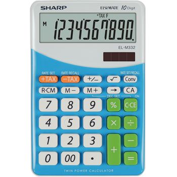 Sharp El M332 Bbl - Blu Calculadora Escritorio Calculadora Financiera Azul